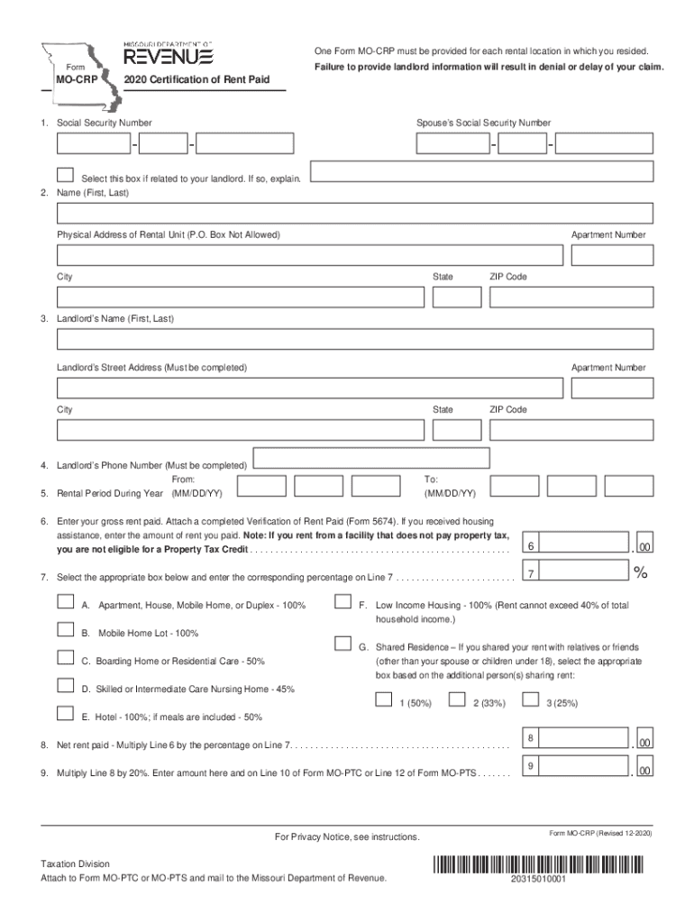 Mo crp form 2018 fill out sign online dochub